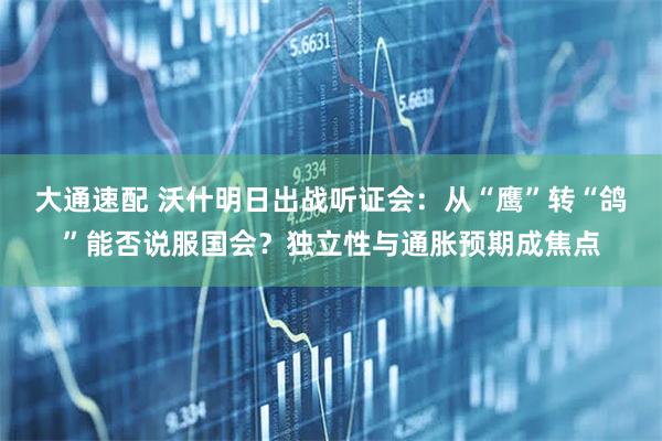 大通速配 沃什明日出战听证会：从“鹰”转“鸽”能否说服国会？独立性与通胀预期成焦点