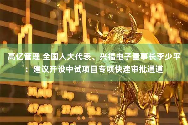 高亿管理 全国人大代表、兴福电子董事长李少平：建议开设中试项目专项快速审批通道